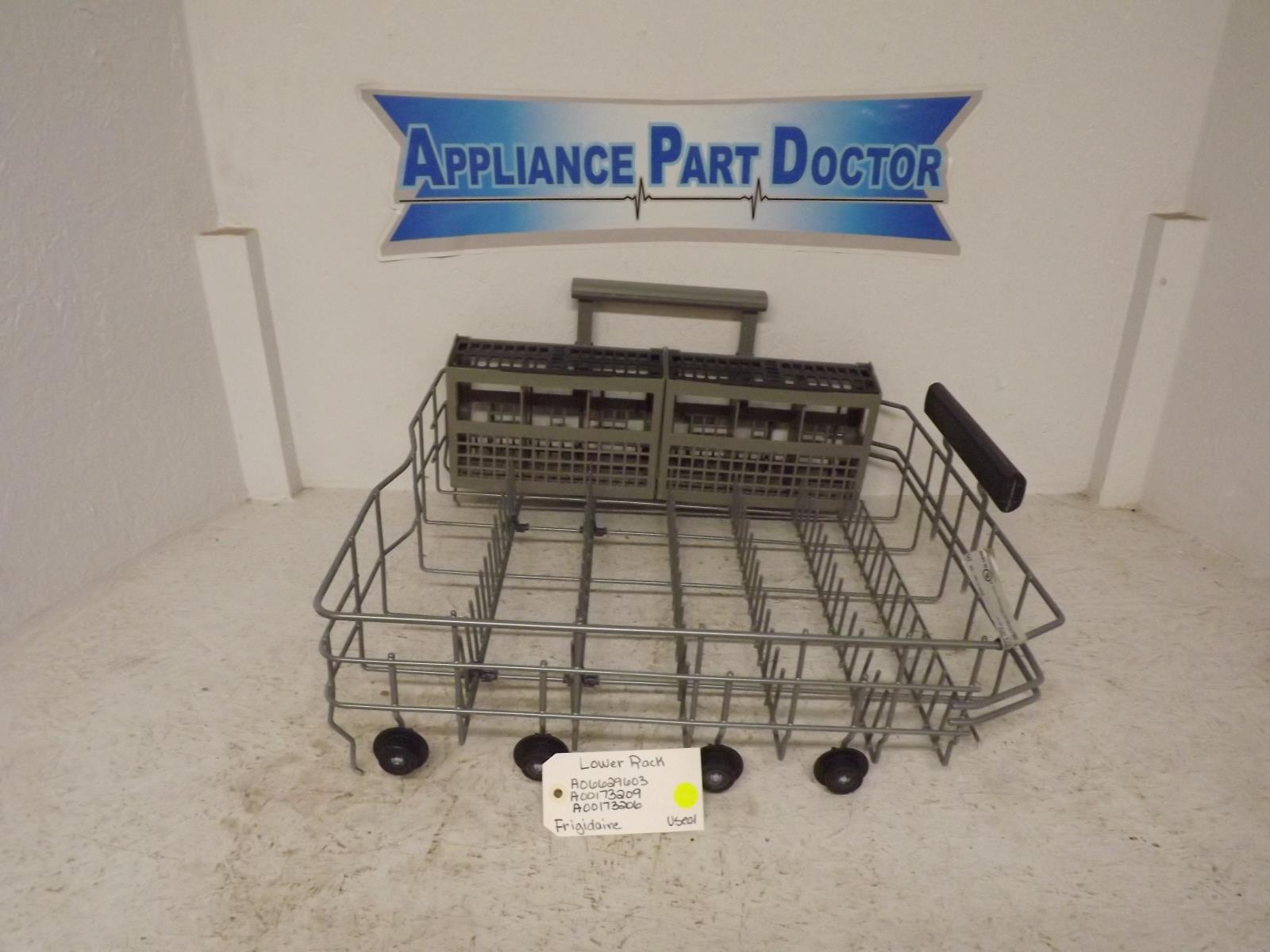 Frigidaire Dishwasher A06629603 A00173209 A00173206 Lower Rack Used Frigidaire Dishwasher A06629603 A00173209 A00173206 Lower Rack Used